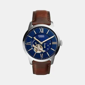 Men's Blue Multi-Function Leather Automatic Watch ME3110