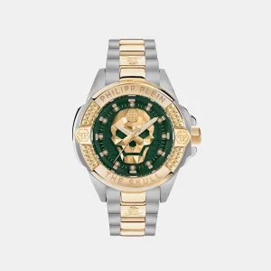 The $Kull Genderless Unisex Green Analog Stainless Steel Watch PWNAA0622